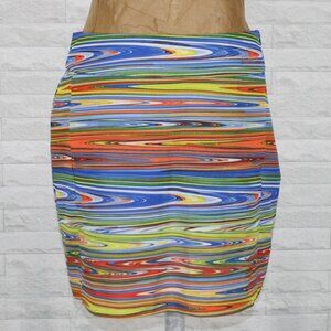 EP SPORT Skort Multicolor Stripe Colorful Golf Tennis Activewear Athleisure 6
